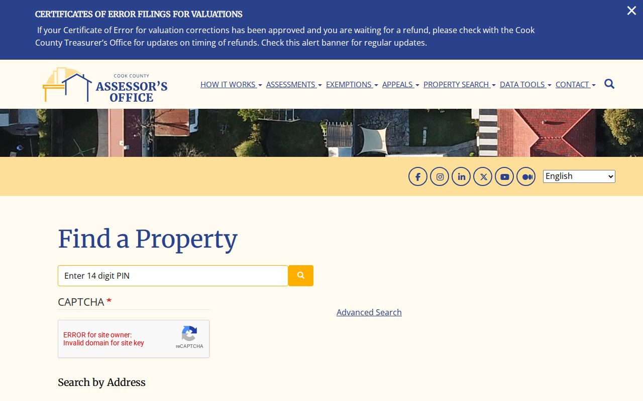 Cook County Assessor address, PIN, and neighborhood search for Skokie property research