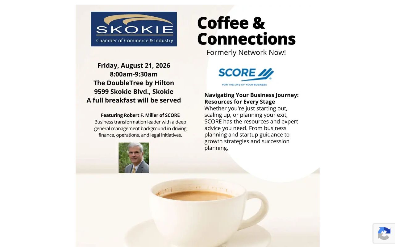 Skokie Chamber directory with keyword, category, and alphabetical browsing